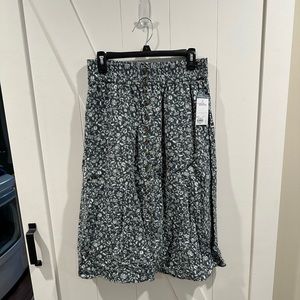 NWT Sonoma brand midi floral skirt size Medium